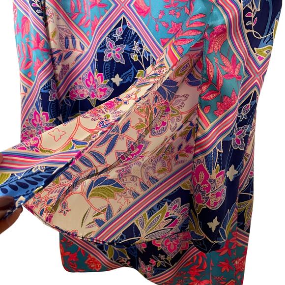 Alice & Trixie by Angela George Long-Sleeved Silk Dress - M - Picture 6 of 10